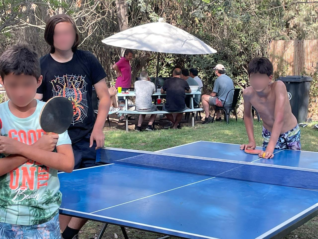 Mesa de ping pong al aire libre